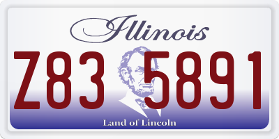 IL license plate Z835891