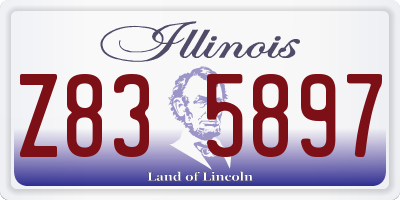 IL license plate Z835897