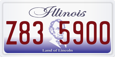 IL license plate Z835900