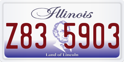 IL license plate Z835903