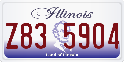 IL license plate Z835904