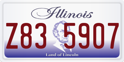 IL license plate Z835907