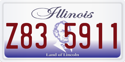 IL license plate Z835911