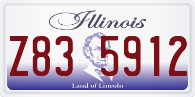 IL license plate Z835912