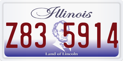 IL license plate Z835914