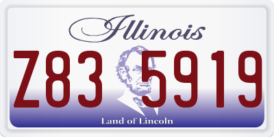 IL license plate Z835919