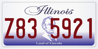 IL license plate Z835921