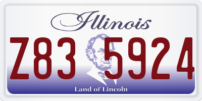 IL license plate Z835924
