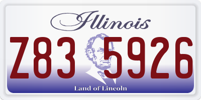 IL license plate Z835926