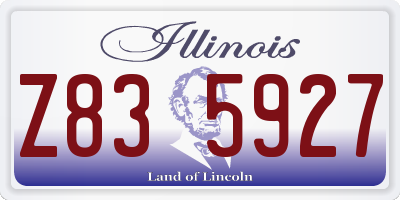 IL license plate Z835927