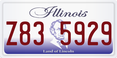 IL license plate Z835929