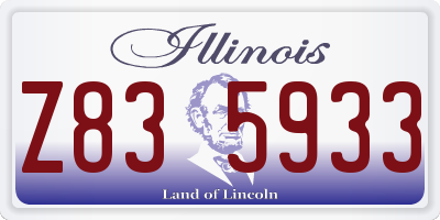 IL license plate Z835933