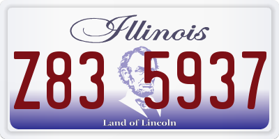 IL license plate Z835937