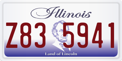 IL license plate Z835941