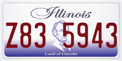 IL license plate Z835943