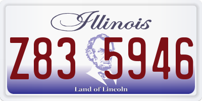 IL license plate Z835946