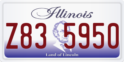 IL license plate Z835950