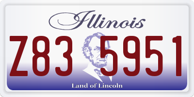 IL license plate Z835951