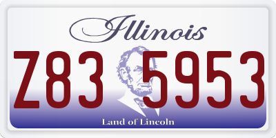 IL license plate Z835953