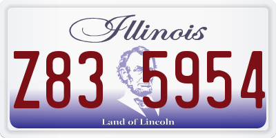 IL license plate Z835954