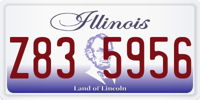IL license plate Z835956