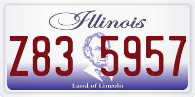 IL license plate Z835957