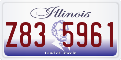 IL license plate Z835961