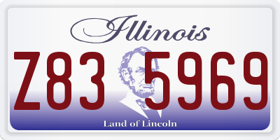 IL license plate Z835969