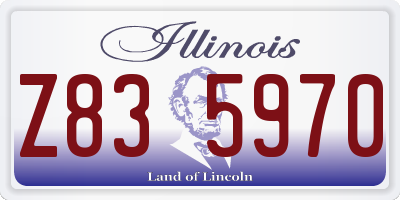IL license plate Z835970