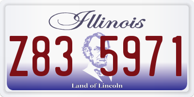 IL license plate Z835971