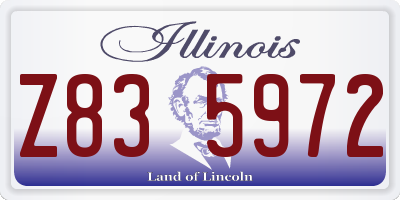IL license plate Z835972