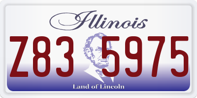 IL license plate Z835975