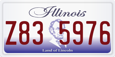 IL license plate Z835976