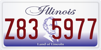 IL license plate Z835977