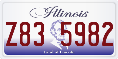 IL license plate Z835982