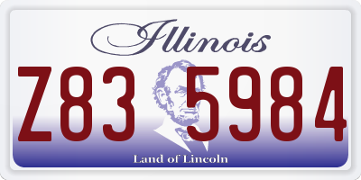 IL license plate Z835984