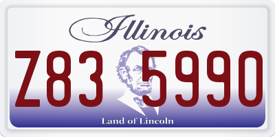 IL license plate Z835990