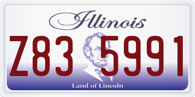 IL license plate Z835991