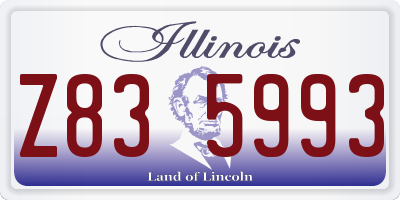IL license plate Z835993