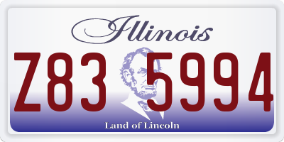 IL license plate Z835994