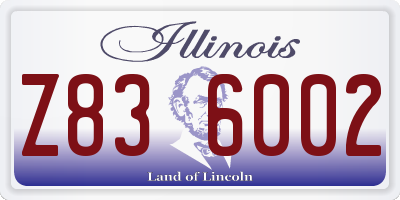 IL license plate Z836002