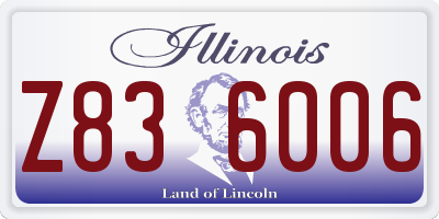 IL license plate Z836006