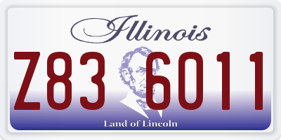 IL license plate Z836011