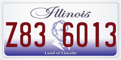 IL license plate Z836013