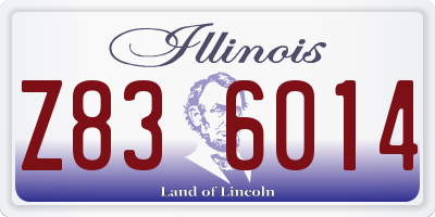 IL license plate Z836014