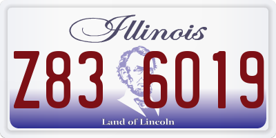IL license plate Z836019