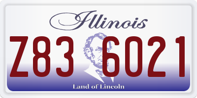 IL license plate Z836021