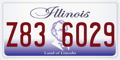 IL license plate Z836029
