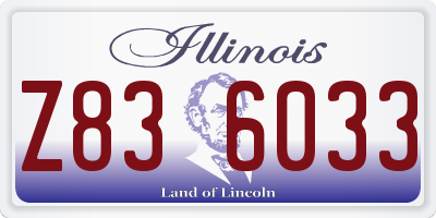 IL license plate Z836033