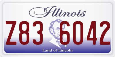 IL license plate Z836042